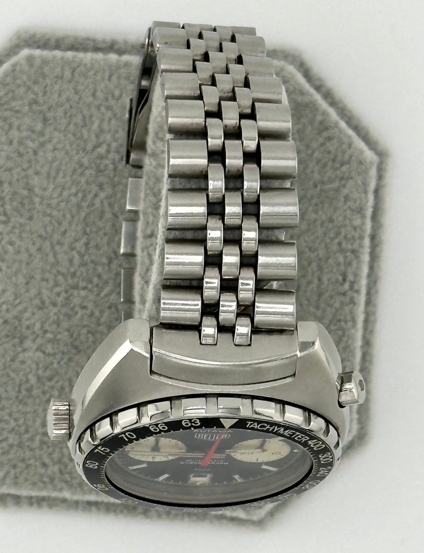 Vintage Heuer Autavia 11063V Mens Watch Reverse Panda