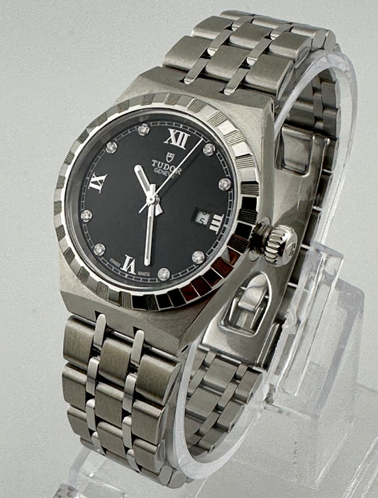 Tudor Royal Ladies Diamond Set Watch RRP$4800 As New