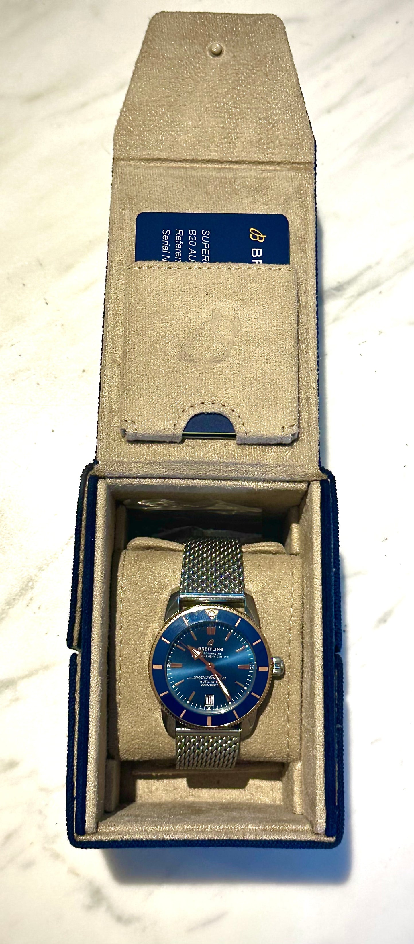 Breitling SUPEROCEAN HERITAGE B20 Rose Gold 42 Men's Watch