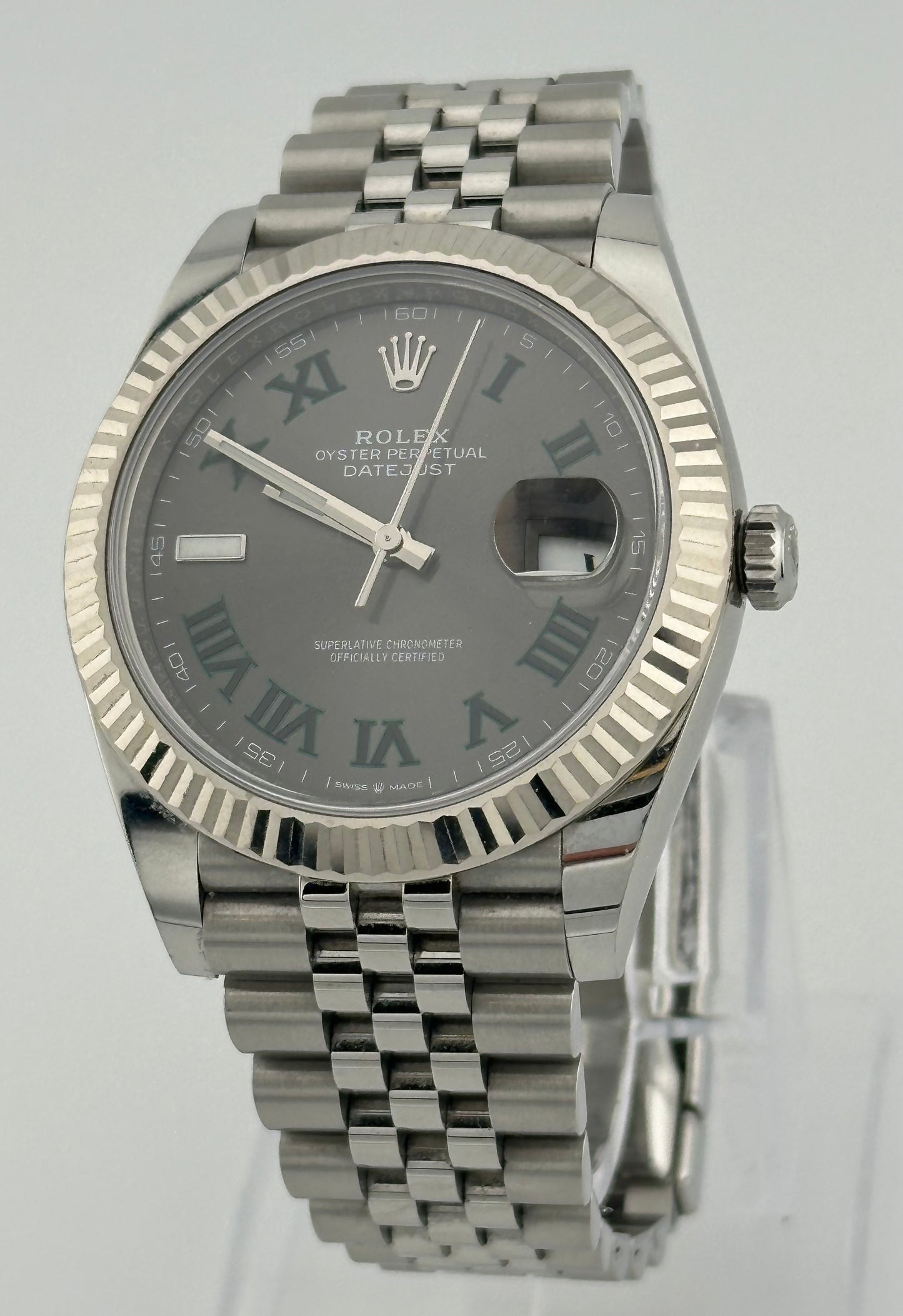 Rolex Wimbledon Datejust 41mm 2018 126334 Fluted Jubilee