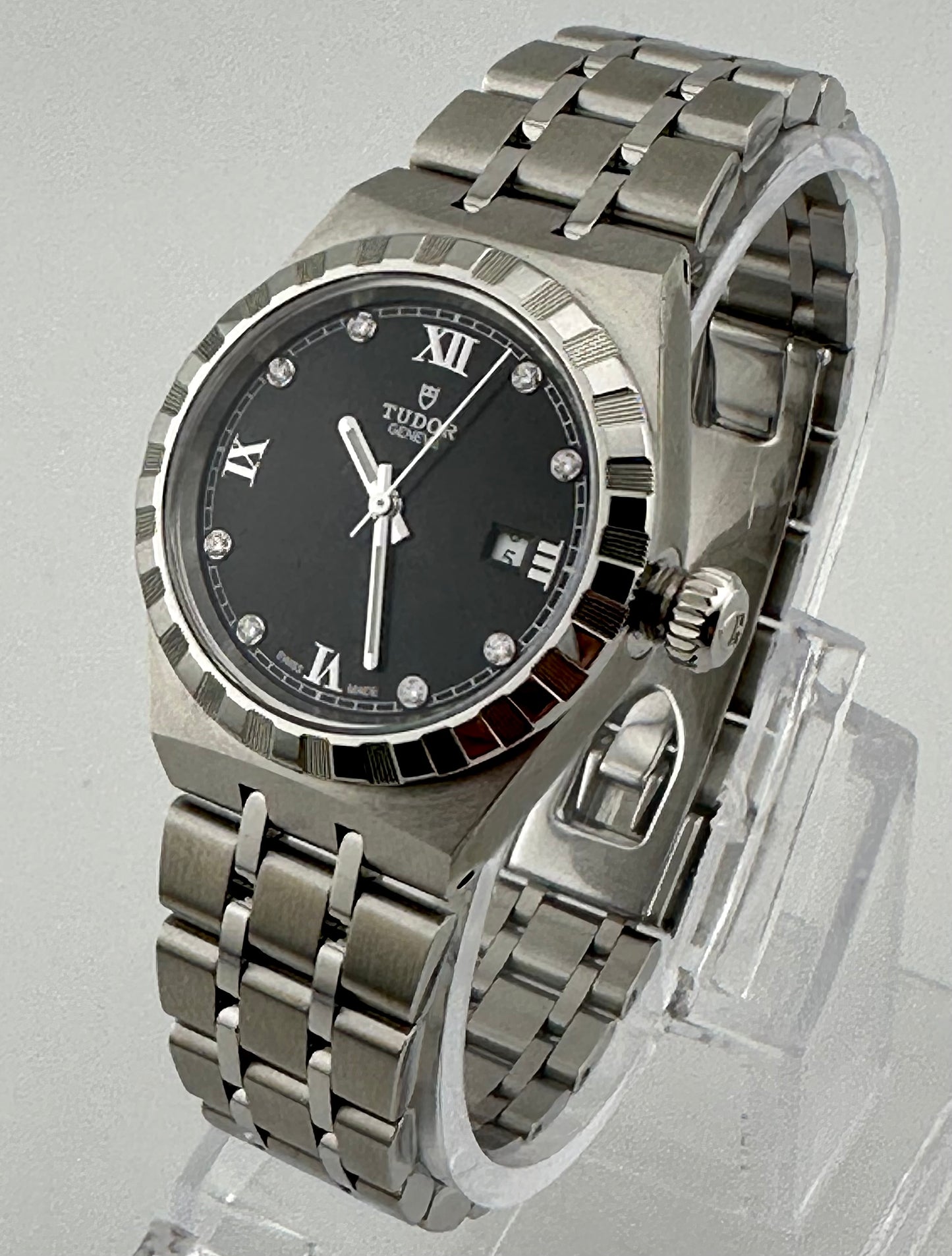 Tudor Royal Ladies Diamond Set Watch RRP$4800 As New