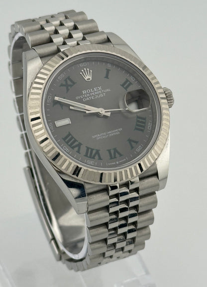 Rolex Wimbledon Datejust 41mm 2018 126334 Fluted Jubilee