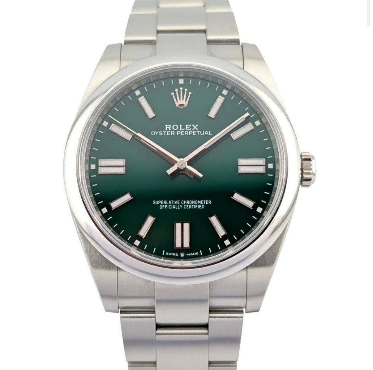 Rolex Oyster Perpetual 41 Green Dial 124300 – 2023 Full Set