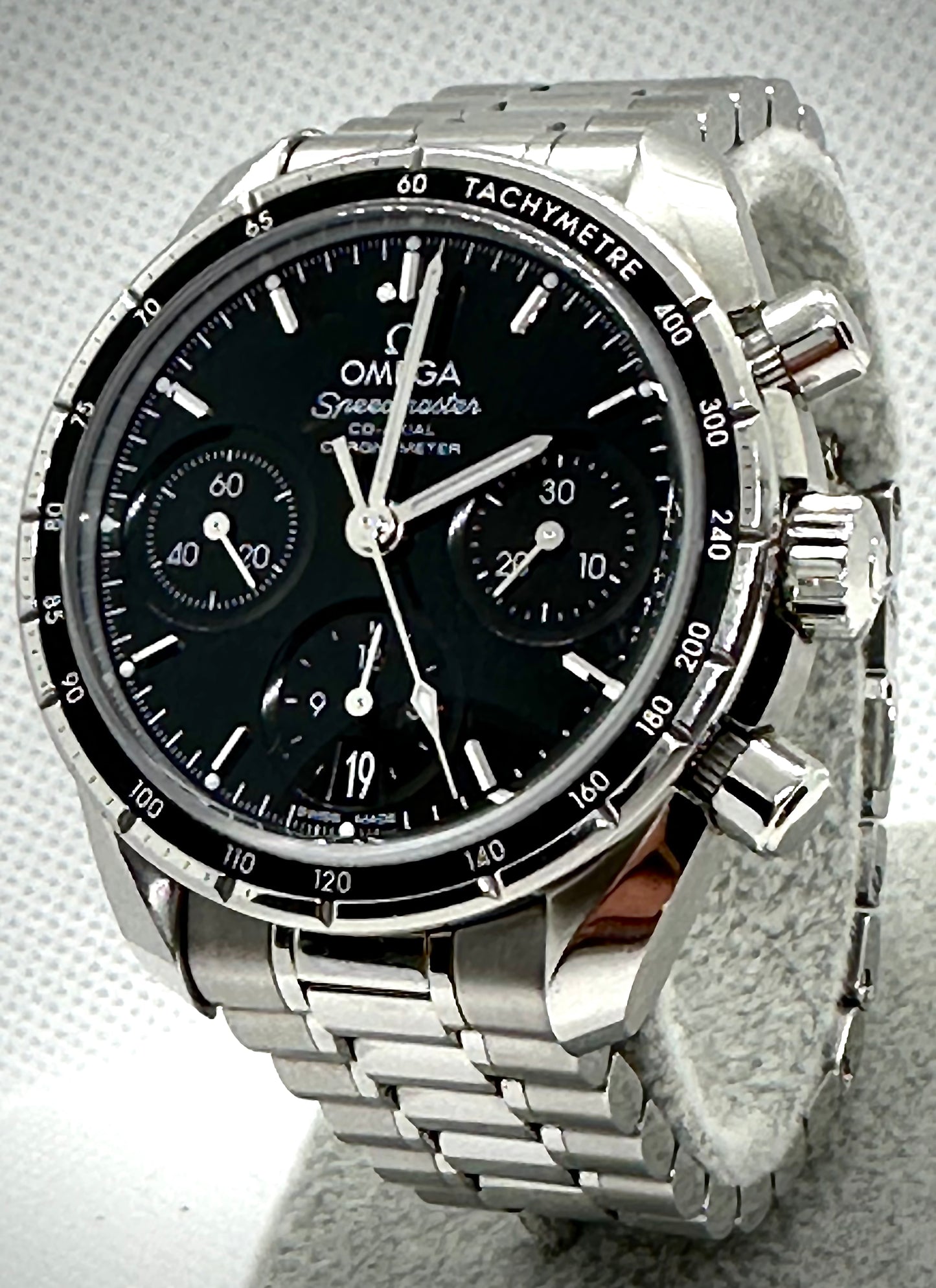 Omega Speedmaster 38 Co-Axial Chronograph Full Set Mens Watch
